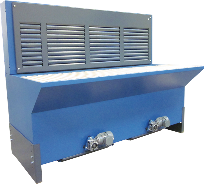 Absaugtisch mit Ventilator UFPR-B inkl. Hinterwand mit Absaugung